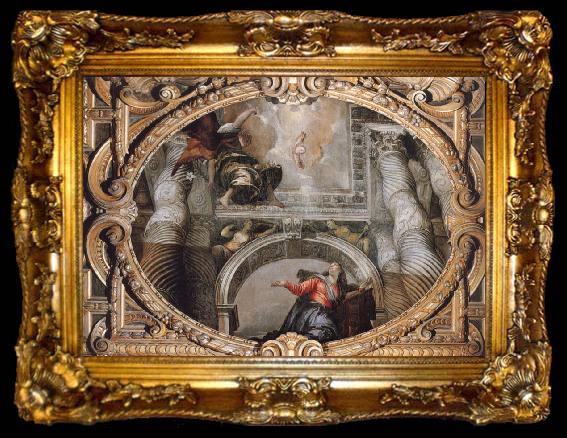 framed  Paolo  Veronese Annunciation, ta009-2